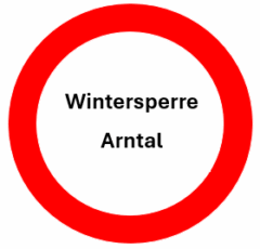 Wintersperre Arntal